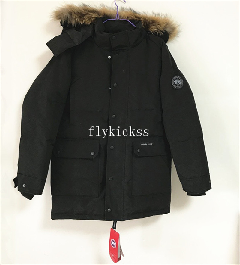 Nobis Canada Goose Black Coat Grey logo